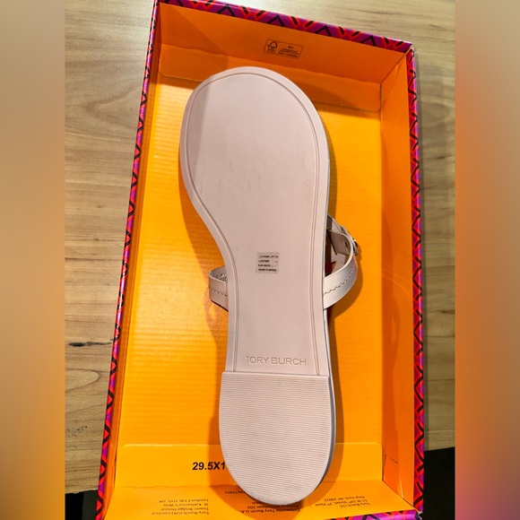 Tory Burch Miller Patent Sandal Sea Shell Pink Sandals - Picture 10 of 12